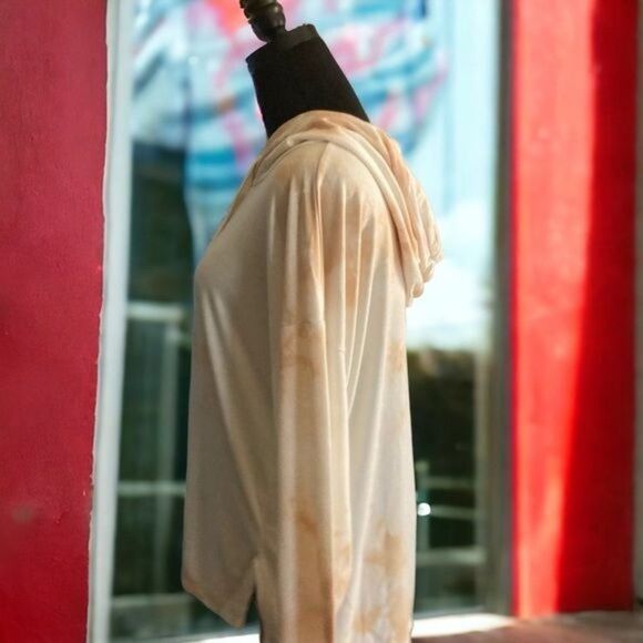 Found LA NWT Rose-Taupe Tie Dye Hoodie, oversized small - Picture 7 of 8